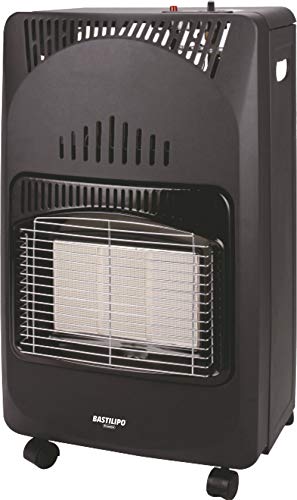 Bastilipo Eglpc-4200 Estufa de Gas Plegable, 4200 W, 0 Decibeles, Plástico, 3 Velocidades, Negro