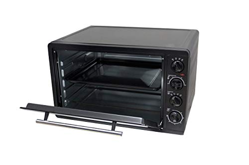 Bastilipo Milan Black - Horno de cocina - electrico - sobremesa - convección multifunción de 55 litros - 2200W - Color negro