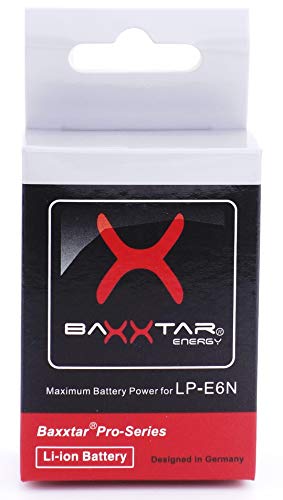 BAXXTAR Pro Energy batería para Canon LP-E6N (2040mAh auténtico)