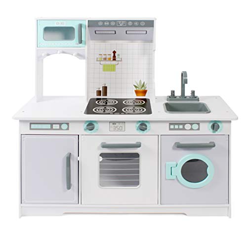 Bayer Chic 2000 307 35 - Cocina de Juguete, Color Blanco y Verde Menta