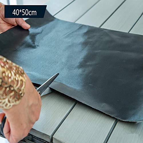 BBQ Mat, Estera de Barbacoa Barbacoa Mat Reutilizable Estera Antiadherente con Acabado de Teflón para Horno - rejilla para parrillas extra grande 50 x 40 cm(Set de 4)