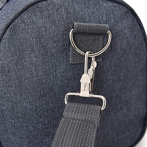 BDLEZI Deportes Cilindro Bolsa de natación Bolsa de Gimnasia Bolsa de Lona Bolsa de Viaje del Hombro del Bolso del Cubo Redondo de los Hombres (Color : 1798#Grey)