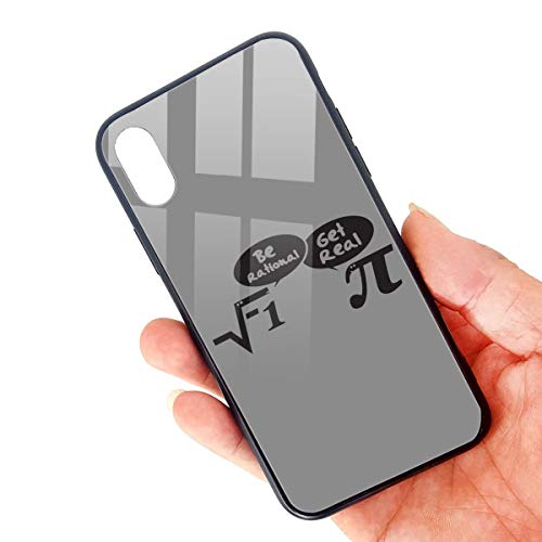 Be Rational, Get Real! iPhone X/XS TPU Glass Phone Case,Apple Phone Case