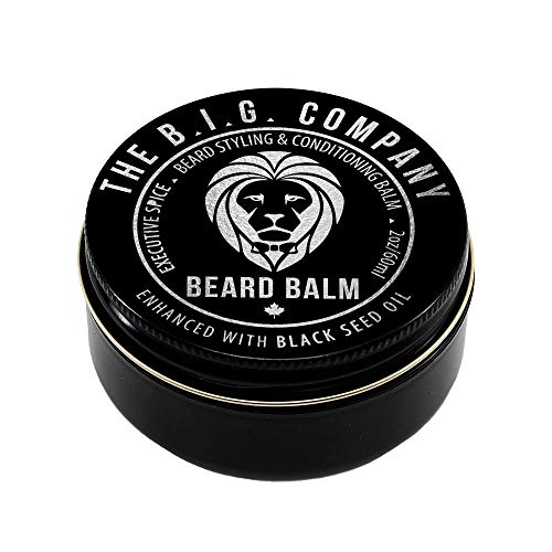 Beard Balm for Men – Cera moldeadora no grasa para barba de fijación media. Acondicionador profundo para barba. Ayuda al crecimiento y al brillo. Consigue una barba de proporciones bíblicas.