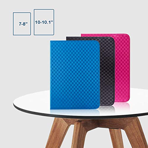 BEISK, Funda Universal para Tablet de 7-8 Pulgadas, con Sistema Giratorio de 360º, Rotación, Protección, con Soporte, para Huawei Mediapad/Samsung Galaxy Tab/Lenovo, Etc. Color Rosa…