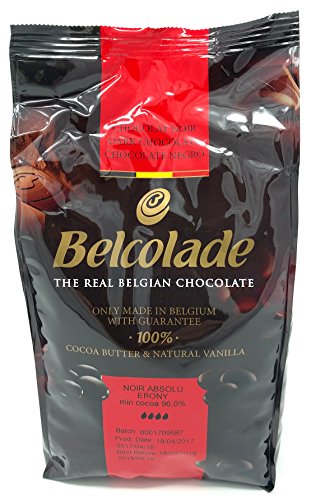 Belcolade 96% Noir Absolu Ebony - Masa de Cacao 1kg