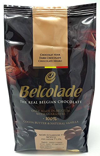 Belcolade Ecuador 71% pepitas de Chocolate Negro Extra Amagro 1kg