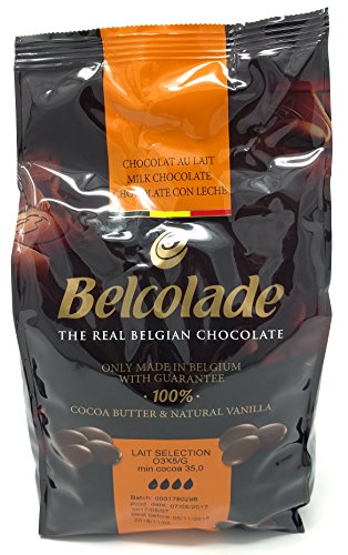 Belcolade pepitas de Chocolate con Leche, Negro y Blanco - Lote de 3 x 1kg