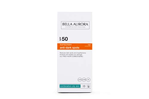 Bella Aurora Protector Solar Facial SPF +50 Piel Mixta-grasa | Crema de protección Solar, 50 ml