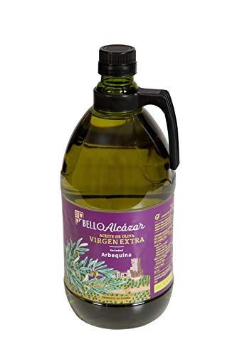 BELLOALCAZAR - ACEITE DE OLIVA VIRGEN EXTRA ARBEQUINA 100% - CAJA DE 6 BOTELLAS DE 2 LITROS