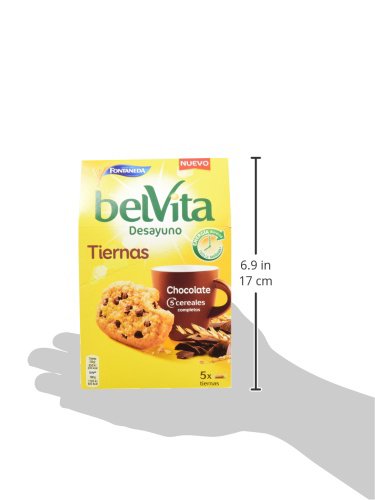 Belvita Soft Bakes - Galletas con 5 Cereales y Chips de Chocolate, Enriquecidas con Hierro, Calcio y Magnesio - Pack 5 x 4 Ud, 250 g