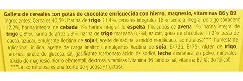 Belvita Soft Bakes - Galletas con 5 Cereales y Chips de Chocolate, Enriquecidas con Hierro, Calcio y Magnesio - Pack 5 x 4 Ud, 250 g