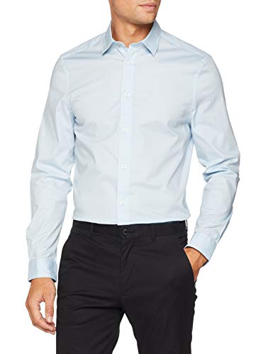 Ben Sherman LS Stretch Poplin Shirt Camisa Casual, Cielo Azul (Sky), XXL para Hombre