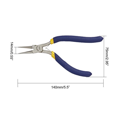 BENECREAT Alicates de Nariz Redonda de Precisión para la Fabricacion de Joyería Alicates de Precisión Herramientas de Cortador