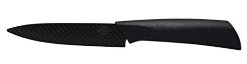 BERELA HOME Cuchillo de cerámica Profesional, Cuchillo cerámica 12.7 cm con Funda. Nuevo diseño Cuchillo cerámico con Estilo Fibra de Carbono