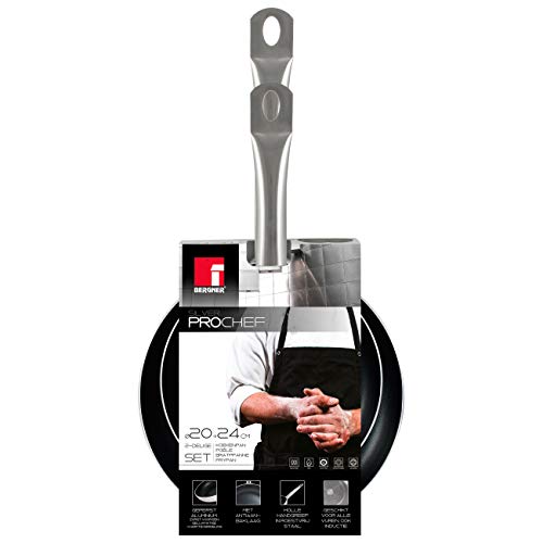 Bergner Set 2 sartenes Ø20/Ø24cm Professional Chef Platinum