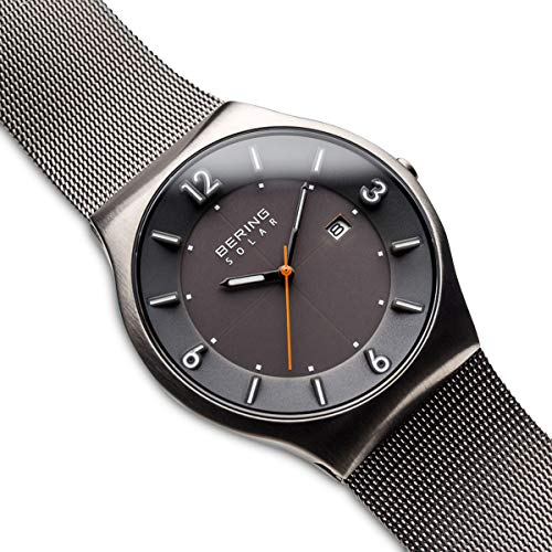 BERING Reloj Analógico para Hombre de Energía Solar con Correa en Acero Inoxidable 14440-077