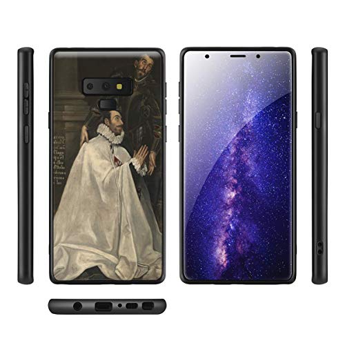 Berkin Arts El Greco para Samsung Galaxy Note 9/Caja del teléfono Celular de Arte/Impresión Giclee UV en la Cubierta del móvil(Julián Romaro Y Su Santo Patrono)