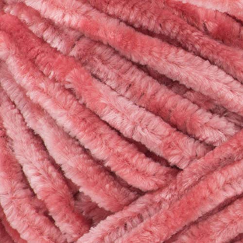 BERNATA - Terciopelo, 100% poliéster, color rosa terracota, 300 g