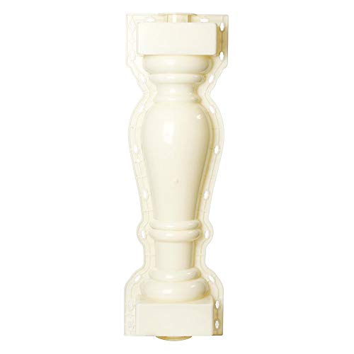 BESISOON Molde de Piedra 2pcs Balaustradas Molde Molde Romana Rail Columna Cerca del jardín ladrillo Cemento hormigón (Color : Blanco, tamaño : Un tamaño)