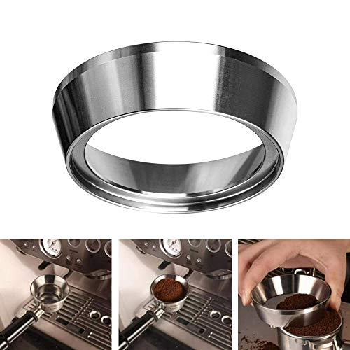 Bestine - Embudo dosificador de café de acero inoxidable compatible con Portafilter (54 mm)