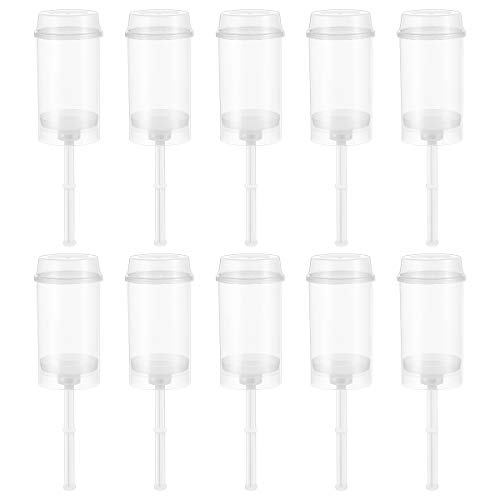 BESTONZON 10pcs Cake Pop Push Ups Push Pop Contenedores Rainbow Pushable Cake Holders Push Cake Molder Cake Pusher Push Pops Envases de plástico con tapas