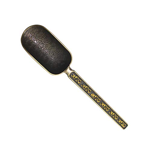 BESTonZON Cuchara de té de Hojas Sueltas Cuchara de té Retro Cuchara de medición de té de Grano de café Cuchara de té (Bronce Antiguo)