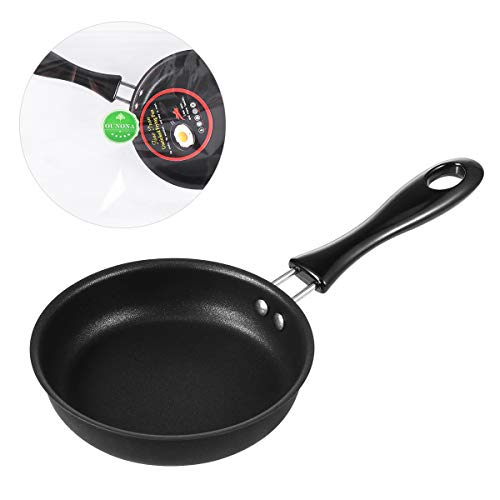 BESTONZON Huevo Sartén Mini Novedad Tortilla De Huevo Panqueque Antiadherente Fry Pan Utensilios De Cocina (12CM)