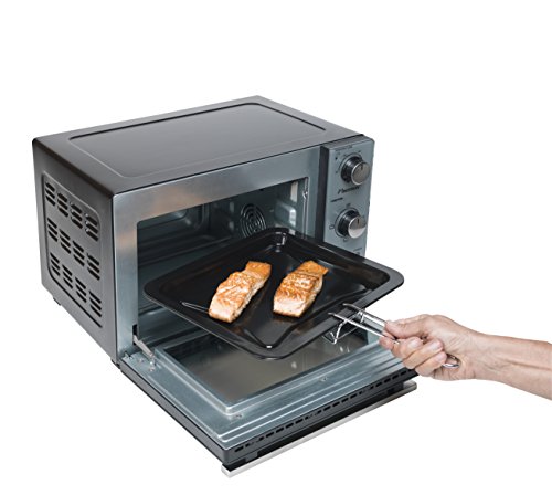 Bestron AOV20 Mini Horno con Calor Superior e Inferior, 1300 W, 20 litros, Negro