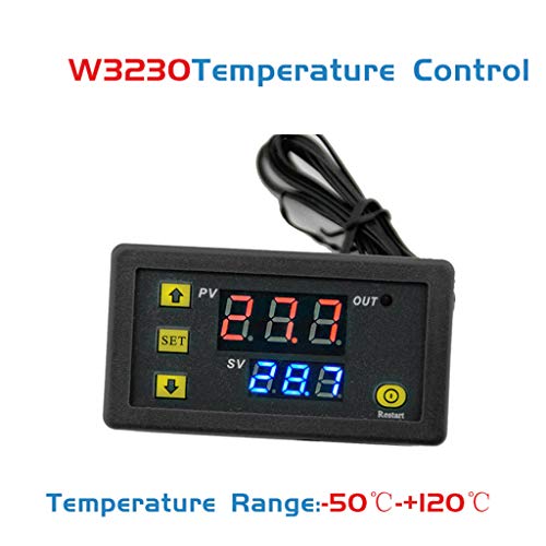 Besttse W3230 - Controlador de temperatura digital con pantalla LED, regulador de termostato, interruptor de control de temperatura, 110 V-220 V