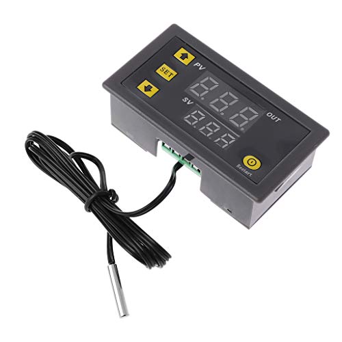 Besttse W3230 - Controlador de temperatura digital con pantalla LED, regulador de termostato, interruptor de control de temperatura, 110 V-220 V