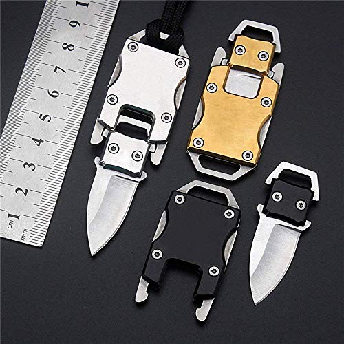 BESTZY Mini Cuchillo tactico 3pc Navaja de Bolsillo Cuchillo de la Defensa de para Exteriores Herramienta Plegable