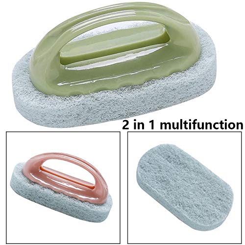 BETOY 3 Piezas Kit de Limpieza con Esponja,Esponjas de Limpieza,Pista de la Ventana & Puerta Ranura Herramientas de Limpiador de Suelo Cepillos para Cocina Baño,fregaderos, bañeras, cerámica, Pulido