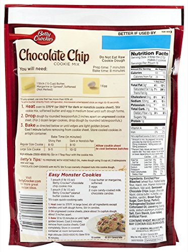 Betty Crocker Chocolate chip cookie mix 496g