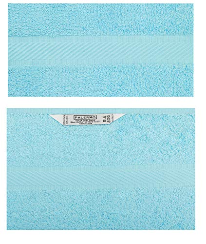 Betz Paquete de 10 Manoplas de baño Palermo 100% algodón tamaño 16x21 cm (Turquesa)