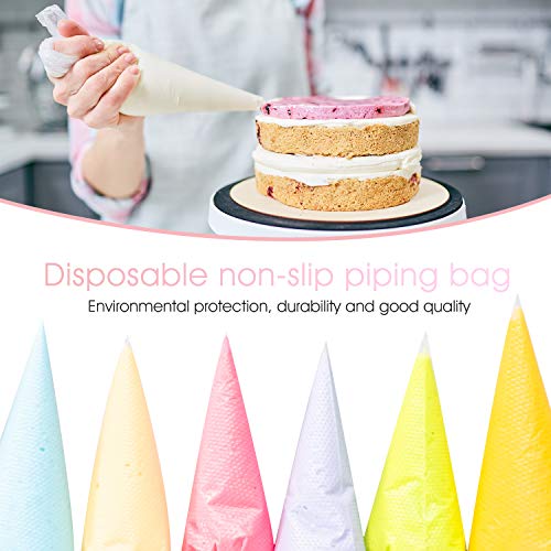 Beunyow Mangas Pasteleras Desechables, 100pcs 55cm Bolsas de Pastelería de Plástico Manga Repostería DIY Decoración de Pasteles Herramientas para Hornear Bizcocho, Galleta, Cupcake y Hojaldre