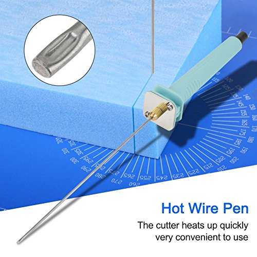 Bewinner Electric Hot Foam Cutter Tool Bolígrafo de corte de espuma de mano adecuado para diseño en publicidad y creación de piezas de arte 15cm(9v 6A)