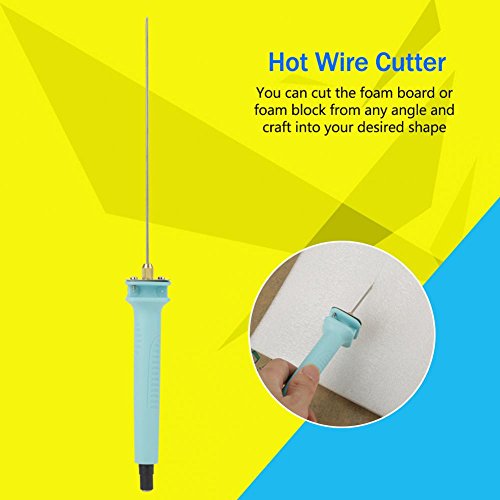 Bewinner Electric Hot Foam Cutter Tool Bolígrafo de corte de espuma de mano adecuado para diseño en publicidad y creación de piezas de arte 15cm(9v 6A)