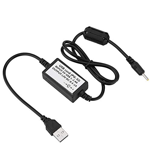 Bewinner PG-3J Cable USB de Cargador para Kenwood TH-F6 TH-F6A TH-F6E TH-F7 TH-F7E TH-F7A TH-K2ET 100 cm Cable Puede Conectar Interfaz USB de Computadora, Fuente de Alimentación