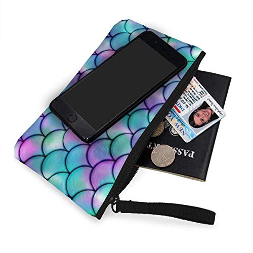 BHGYT Básculas de Colores Personalidad de Mujeres y niñas Moda Retro Pequeño Mini Square Zip Monedero Monedero Regalos Monedero Monedero Bolso de Tarjeta Pequeño Bolso de Maquillaje con Correa para