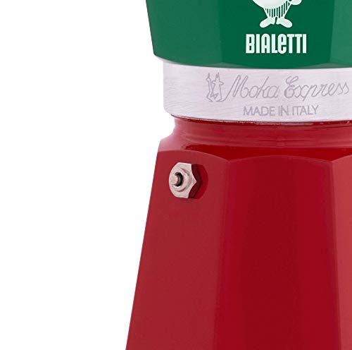 Bialetti 8006363018944 - Cafetera (Independiente, Cafetera de Filtro, 0,16 L, De café molido, Verde, Rojo, Blanco)