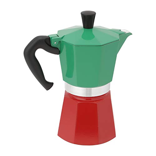 Bialetti 8006363018944 - Cafetera (Independiente, Cafetera de Filtro, 0,16 L, De café molido, Verde, Rojo, Blanco)