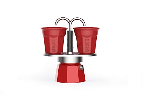 Bialetti - Cafetera de 2 tazas Nueva colección rojo