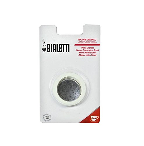 Bialetti EXF030100 - Filtro y goma de recambio para modelo Dama de 3 tazas