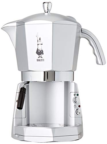 Bialetti Mokona Trio - Cafetera (Independiente, Espresso machine, Coffee capsule, Coffee pod, De café molido, Café expreso, Café, Plata, Botones)