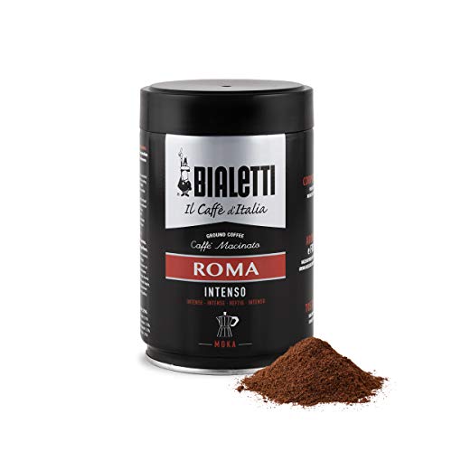 Bialetti Roma Macinato Moka 250 g - Café molido (250 g, 90 mm, 90 mm, 145 mm, Jarra)