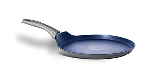 Bialetti - Sartén para crepé, color plateado, 28 cm