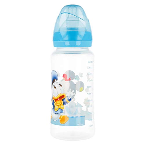 BIBERON CUELLO ANCHO 360 ML | TETINA SILICONA 3 POSICIONES MICKEY MOUSE - DISNEY - BABY PAINT POT