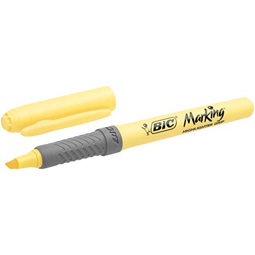 BIC Pastel, Highlighter Grip, Marcadores Punta Ajustable, Multicolor