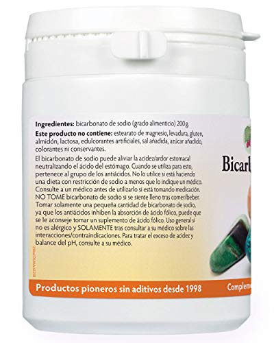 Bicarbonato de sodio 200g (grado alimenticio)